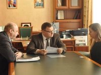 Встреча ректора АлтГТУ А.Маркова со специалистом компании «СТАН» Т. Шпаковой