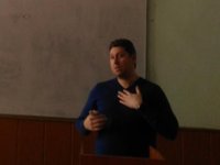 В АлтГТУ прошла публичная лекция «Вызовы будущего» выпускника вуза Петра Ткалича
