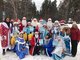«Забег Дедов Морозов» состоялся в рамках празднования Алтайской зимовки