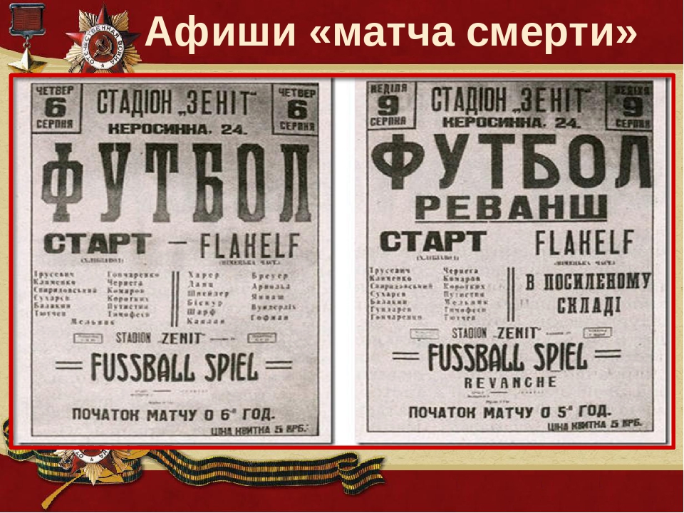 Реферат: «Матч смерти: миф или реальность» Реферат: «Матч смерти: миф или реальность»