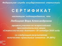 Статистический диктант