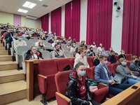 Первокурсники ИнБиоХим приняли участие в Параде Российского Студенчества