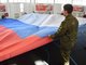Студенты АлтГТУ развернули 14-метровый Флаг РФ в День воссоединения Крыма с Россией