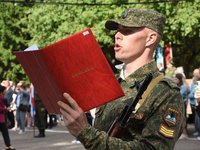 «Служу России!»: студенты ВУЦ АлтГТУ приняли присягу