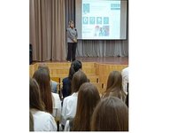 Кафедра ТХПЗ провела профориентационный час для школьников гимназии №123