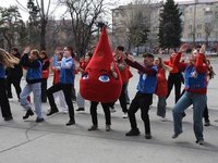 В АлтГТУ прошёл флешмоб в поддержку донорства крови